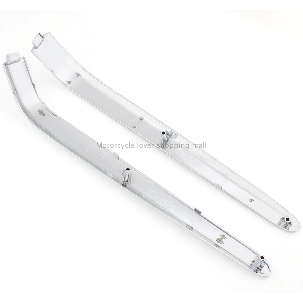 For Honda Goldwing GL1800 2001-2011 ABS Chrome Motorcycle Accessories Trunk Lower Saddlebag Side Fairings Bent Trims Cover