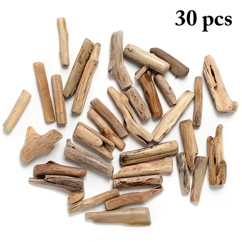 30 sztuk Driftwood kawałek kreatywny naturalny DIY akwarium drewno akwarium dekoracja wnętrz rzemiosło DIY akcesoria ręczne