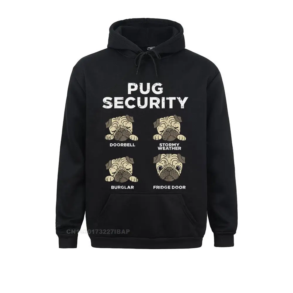 Pug Security Funny Animal Pet Dog Lover Owner Men Women New Men Sweatshirts Fitness Hoodies Holiday Hooded Pullover Camisas