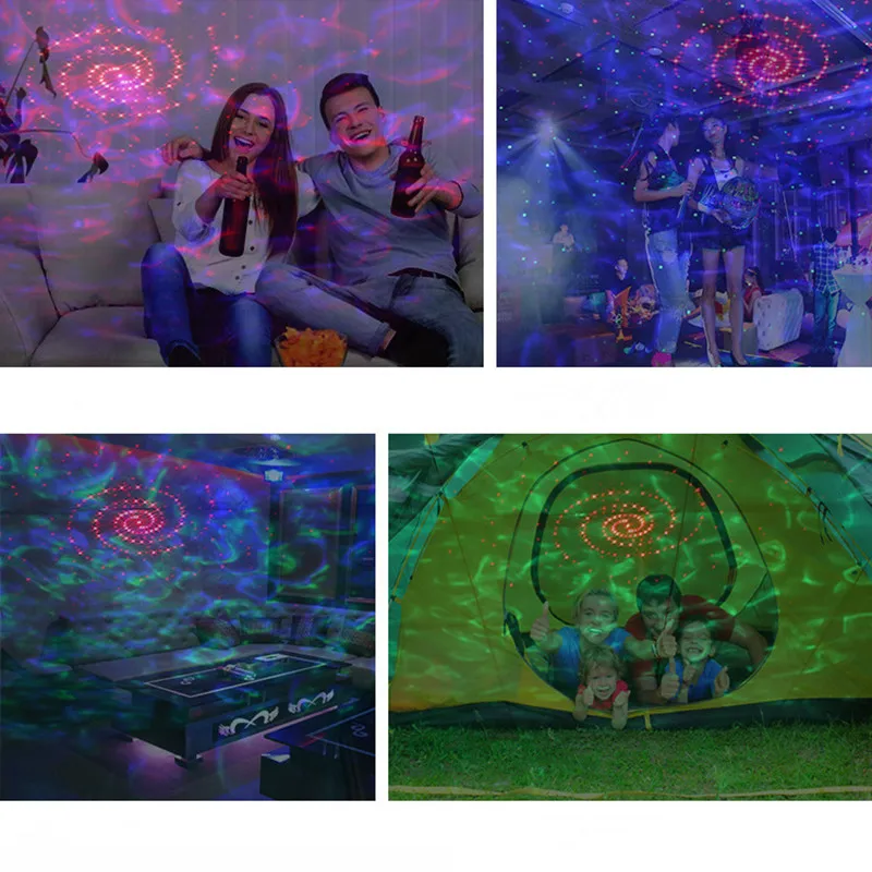 SAROK Mini Stage Light LED Bluetooth Music Star Projection Lamp Voice Control Laser Light at Home Party KTV