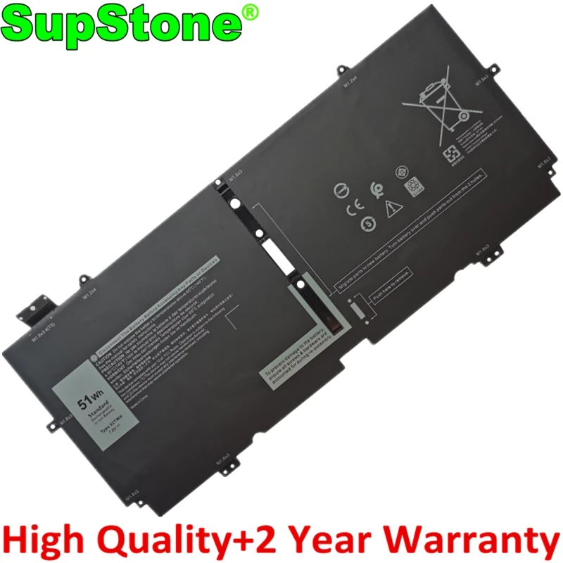 Supstone 52twh 13 Xx3t7 Bateria do Portátil para Dell Xps 7390 9310 2-em1 P103g001 P103g002 X1w0d 00fdrt