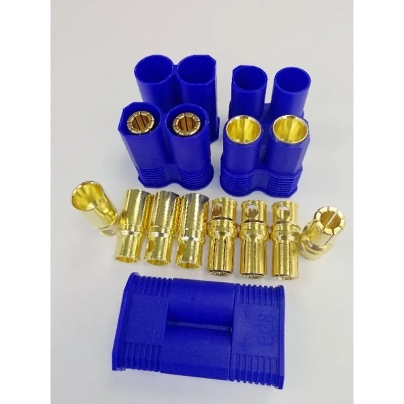 5 coppie EC5 EC8 spina a Banana proiettile connettore Rc femmina maschio proiettile connettore oro spina per RC ECS motore batteria Lipo parti fai da te