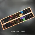 black with floats