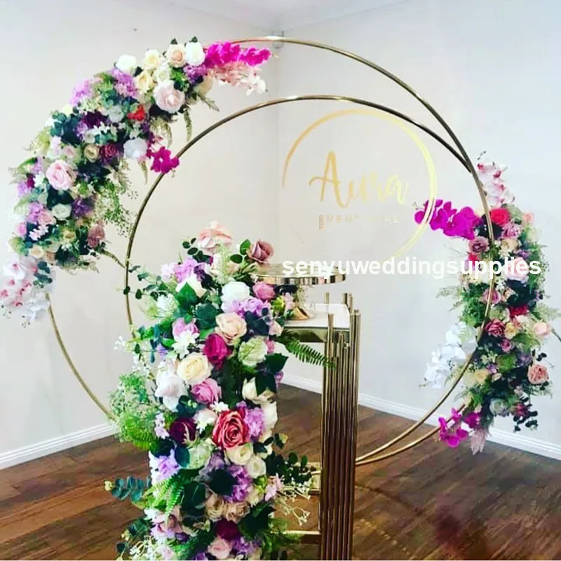 

Made In China Birthday Decorative Silk Flower Wedding Frame Backdrops Wedding Flower Arches senyu2349