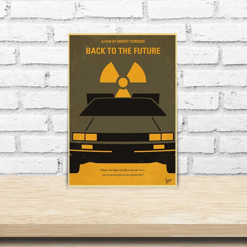 Vintage Classic Movie Back To The Future Poster Retro Kraft Paper Posters and Prints Home Decor Bar Print Wall Stickers Gifts