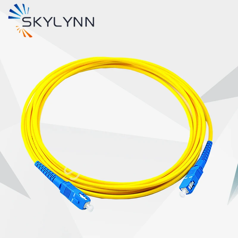 Factory Direct 100 PCS SC/UPC-SC/UPC Fiber Optic Patch Cord Simplex Single Mode G652D 2.0MM 5 Meter Length