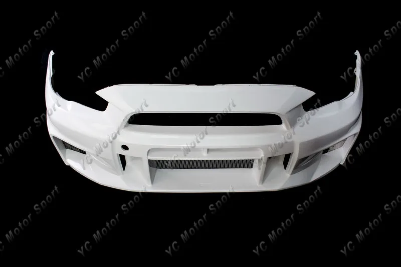 FRP Fiber Glass VS '17 Ver. Ultimate Style Front Bumper Fit For 2008-2017 Evolution EVO X 10 Front Bumper Cover without Lip