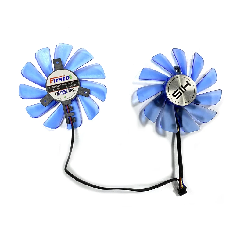 Ventilateur de refroidissement de carte graphique 85mm, 2 pièces, 4 broches FDC10U1S9-C, pour son RX 570, RX470, à faire soi-même