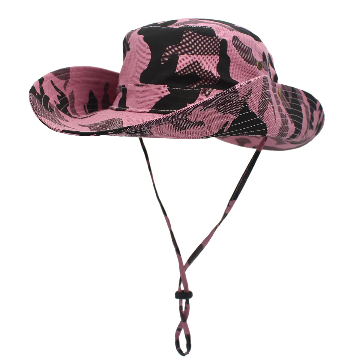 

Outfly Camouflage Beach Hat Outdoor Sun Protection UV Protection Wide Brim Bucket Hat Cowboy Hat Fisherman's Hat