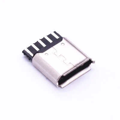 MICRO socket Micro5P Curled Edge  female socket  Microphone 5Pin welding wire type V8 tail plug female socket connector