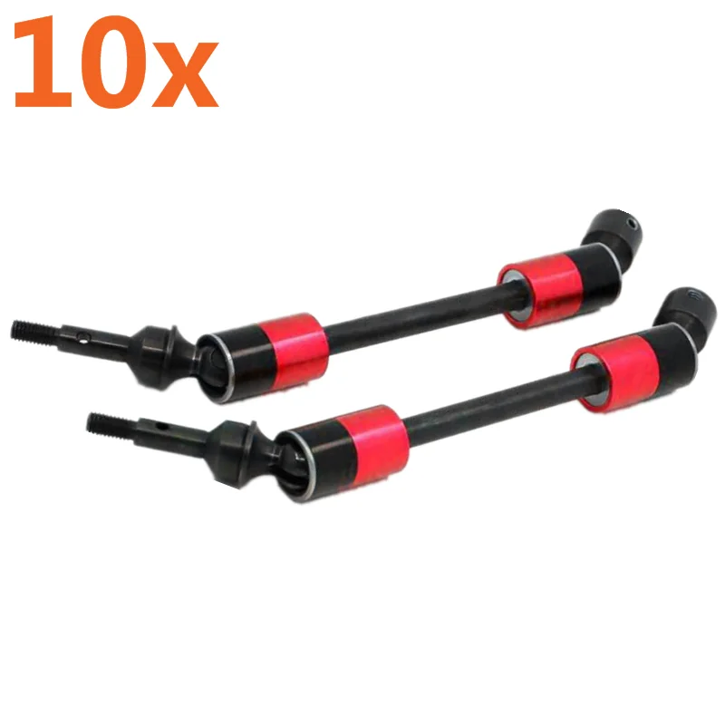 10pcs 5451X Hard Steel Splined CVD Swing Driveshaft Axles For RC Car Model Traxxas 1/10 E-Revo Summit Revo 3.3 E-MAXX T-MAXX