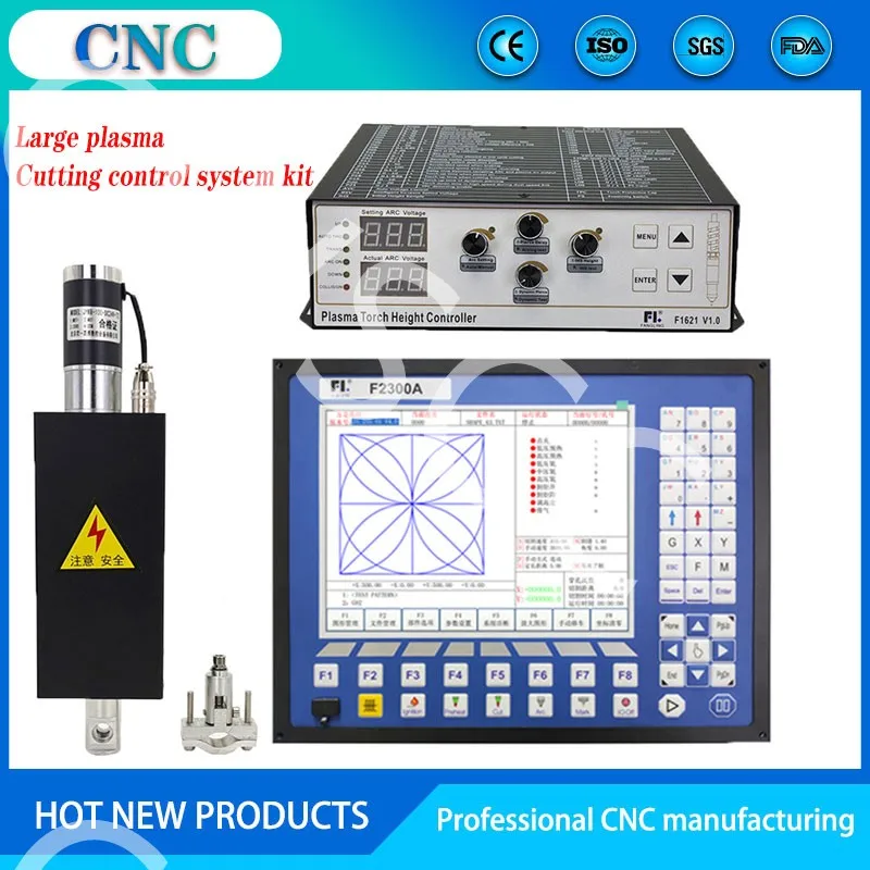 2-axis CNC plasma cutting motion control system kit cutting controller F2300A digital arc voltage height adjuster F1621 HP105