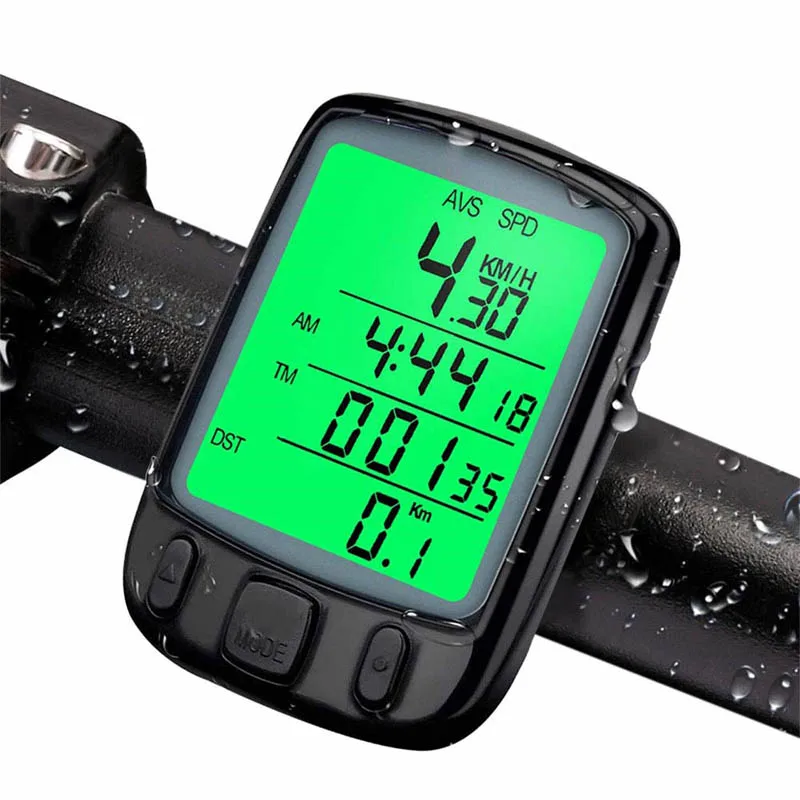 Wired Digital Bike Ride Speedometer Odometer Bicycle Counter Code Table Waterproof Stopwatch Speed Tracker Cycling Accessories