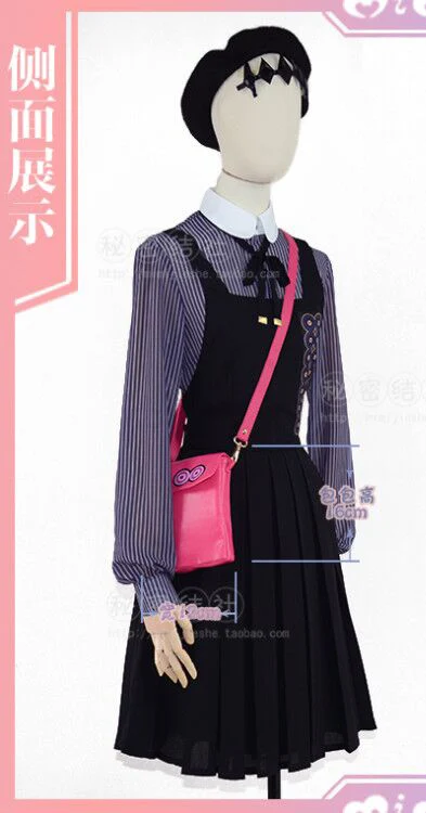 

Anime Hololive VTuber Ninomae Ina Nis Daily Uniform Party Dress Full Set Cosplay Costume Halloween Christmas party men women cos