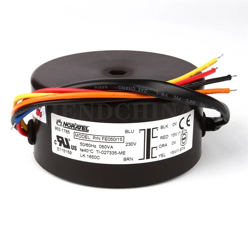 

T-006 50W Dual 9V 12V 15V 18V 25V NORATEL Ring Transformer Imported Ring Bull 50VA