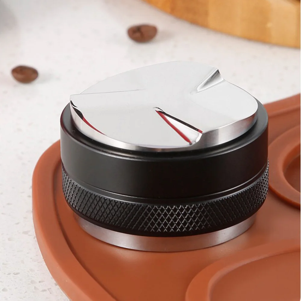 Pilon à café 2 en 1, 51/53/58mm, marteau à poudre à hauteur réglable, distributeur de café pour Portafilter à base plate et à trois lames