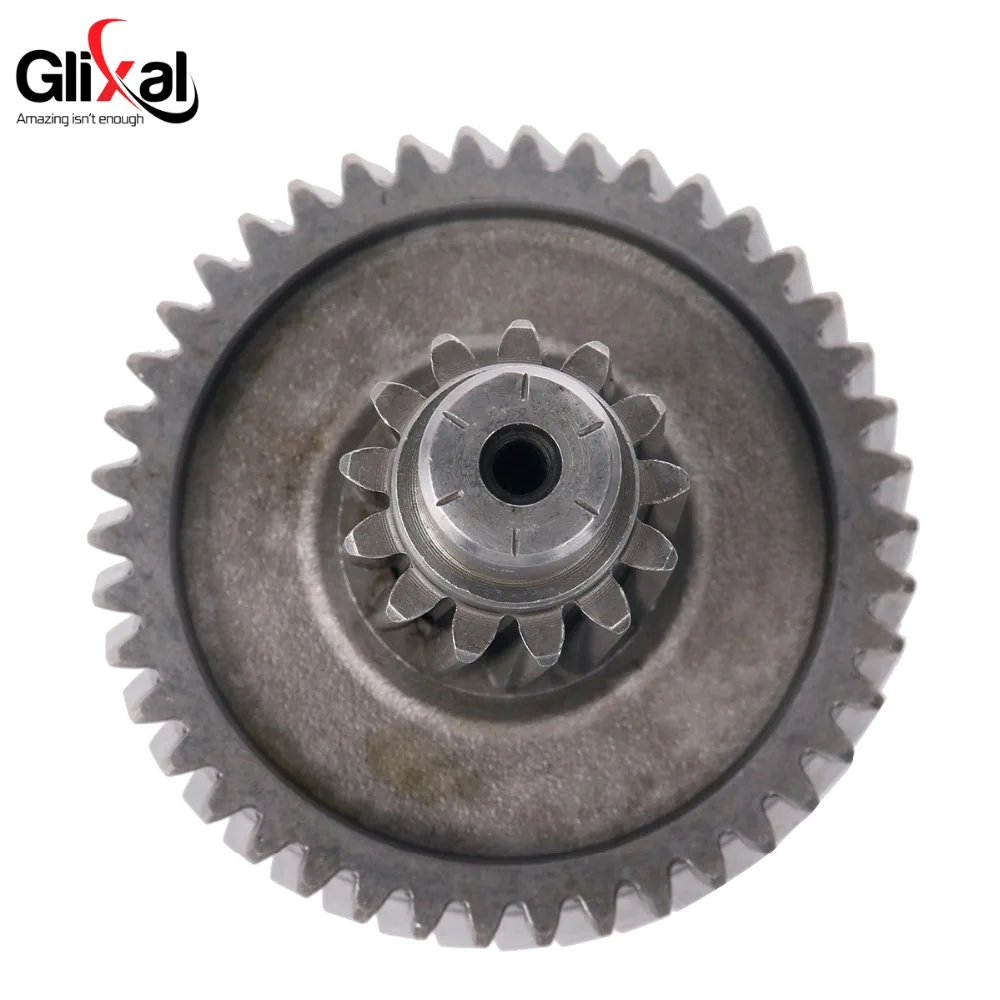 Glixal GY6 125cc 150cc Counter Shaft Reduction Gear for 152QMI 157QMJ 4-Stroke Chinese Scooter Moped ATV Go-Kart