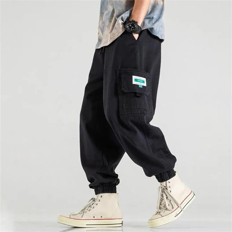 Cargo Pants Men 2021 Four Season Outdoor Hip Hop Street Style Loose Trousers Fashon Cotton Overalls Plus Size Men's Clothing