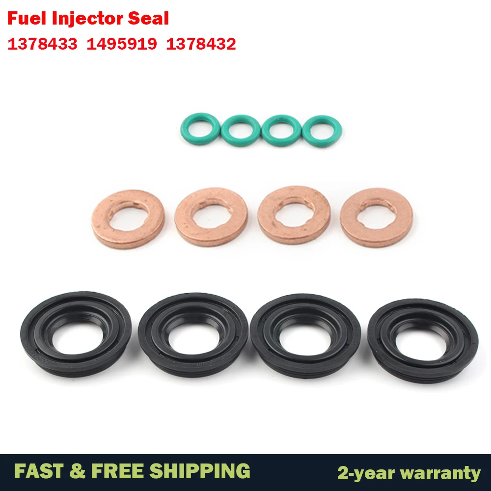 Fuel Injector Seal+Washer+O Ring Set For Ford Transit Mk6 Mk7 Peugeot Boxer Land Rover Citroen Relay Fiat Ducato 1378433