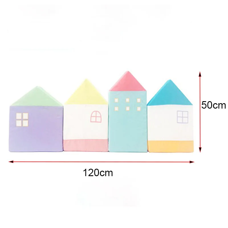 120CM Newborn Baby Bed Bumper Crib Protector Cotton Pillow Cushion Bed Fence Kids Room Decoration Infant Baby Cot Bumper Decor