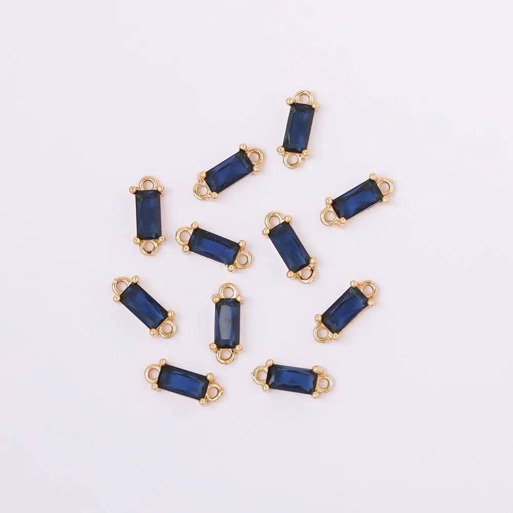HAOSAW 6 قطعة 4*10 مللي متر الاكسسوارات والمجوهرات/الكريستال موصلات/DIY/يدوية/تشيكوسلوفاكيا سحر/مستطيل الشكل/مجوهرات العثور مكونات