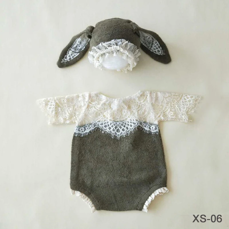 Fotografowania noworodków odzież kostiumy dla niemowląt chłopcy dziewczęta Photo Dress rekwizyty Unisex stroje pajacyki zestawy sukienki