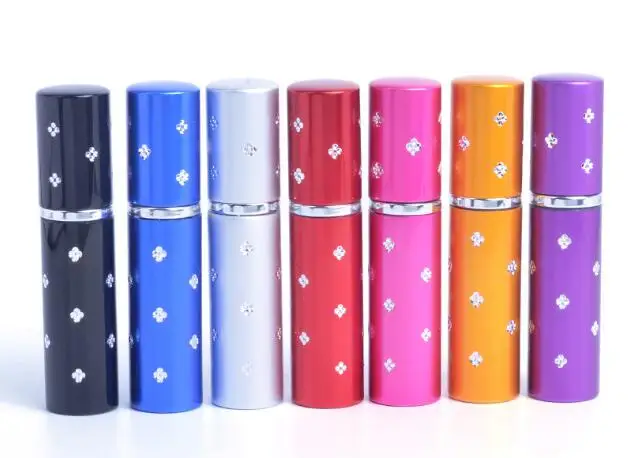 500pcs/lot Free Shipping 5ML Mini Portable Makeup Aftershave Refillable Perfume Empty Bottle Spray Atomizer With star,