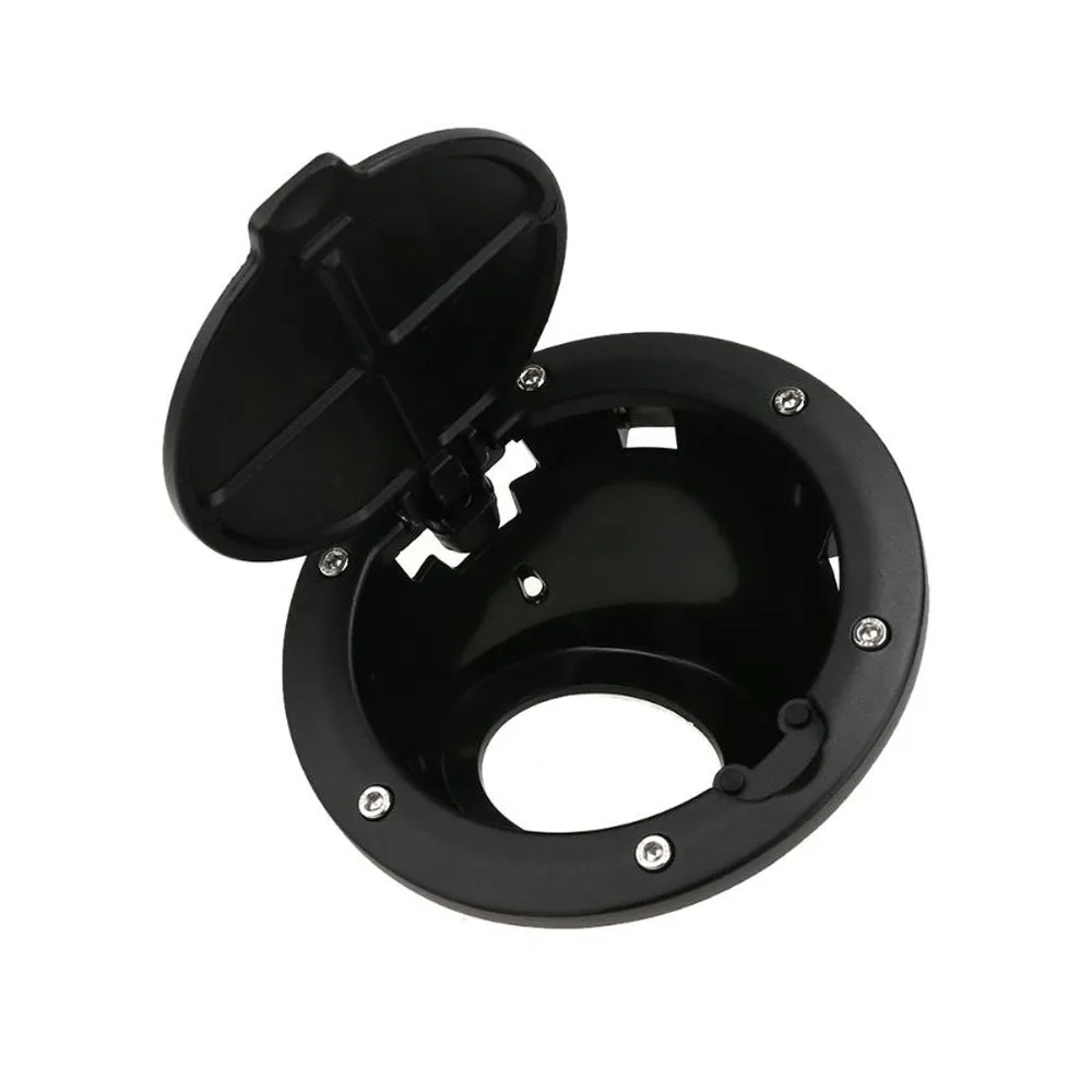For Jeep Wrangler JK 2007-2017 Fuel Tank Cover Car Oil Tank Cap Cover Chrome Black Styling Accessories
