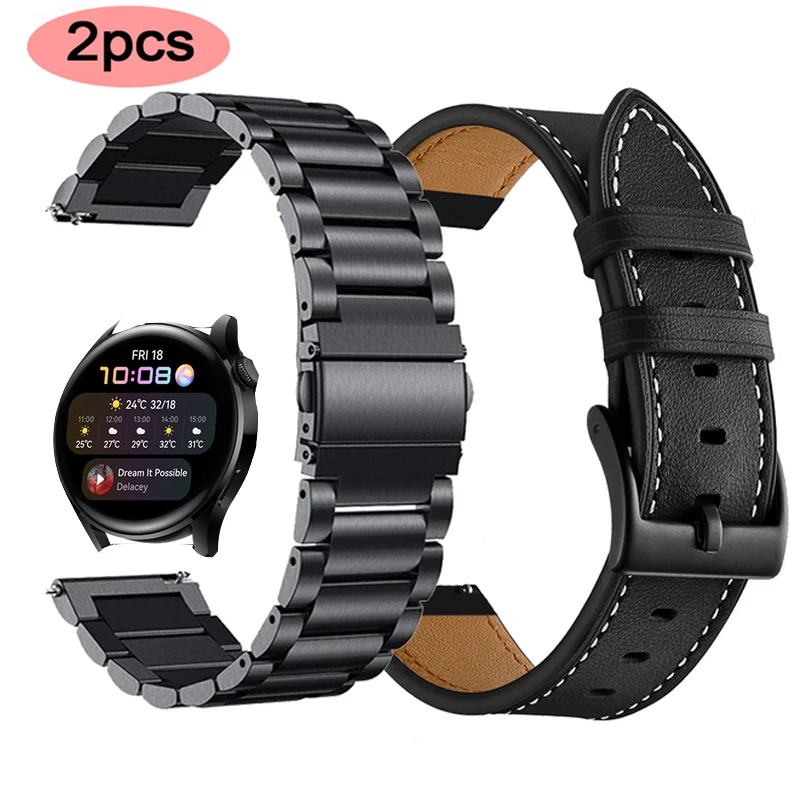 

Metal stainless steel mesh belt Strap For HUAWEI WATCH GT 3 46mm 42mm/GT 2 Pro GT2 Milanese Replacement Band Bracelet Wristband