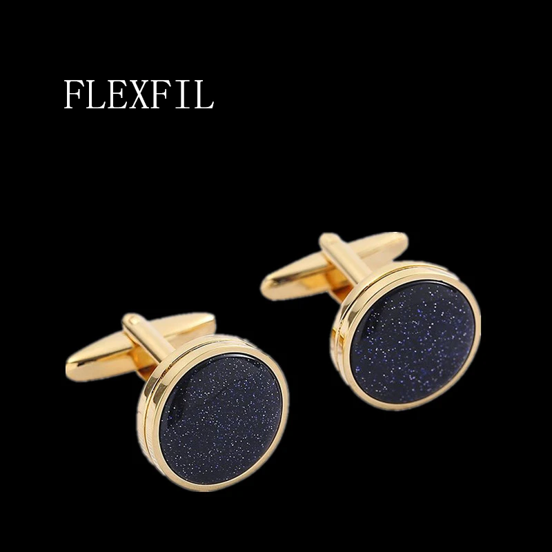 

FLEXFIL Jewelry french shirt cufflink for mens Brand designer Cuffs link Button male High Quality H Luxury Wedding wholesale