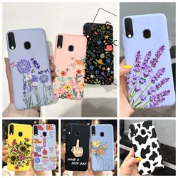 Colorful Flower Case For Samsung Galaxy A20 A20S A20E Cases Silicone Back Cover Soft Fundas For Samsung A20 S A207F A 20 E Coque