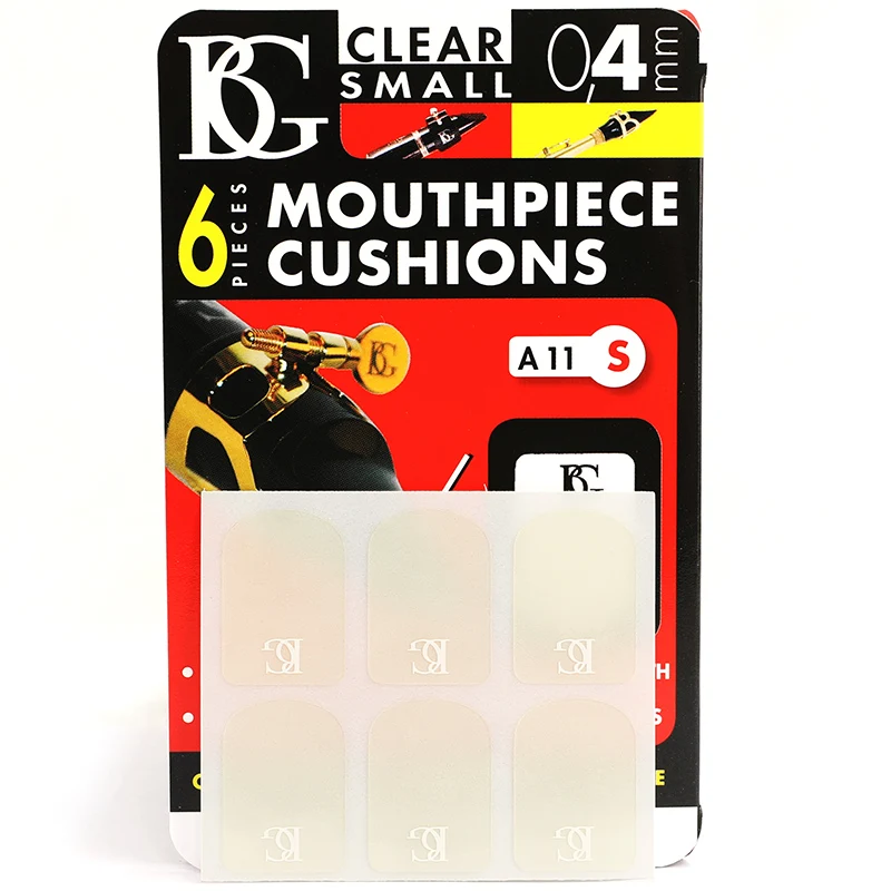 BG mouthpiece Transparent Black Clarinet mouthpiece cushions Soprano/Alto/Tenor sax  mouthpiece Protective sticker