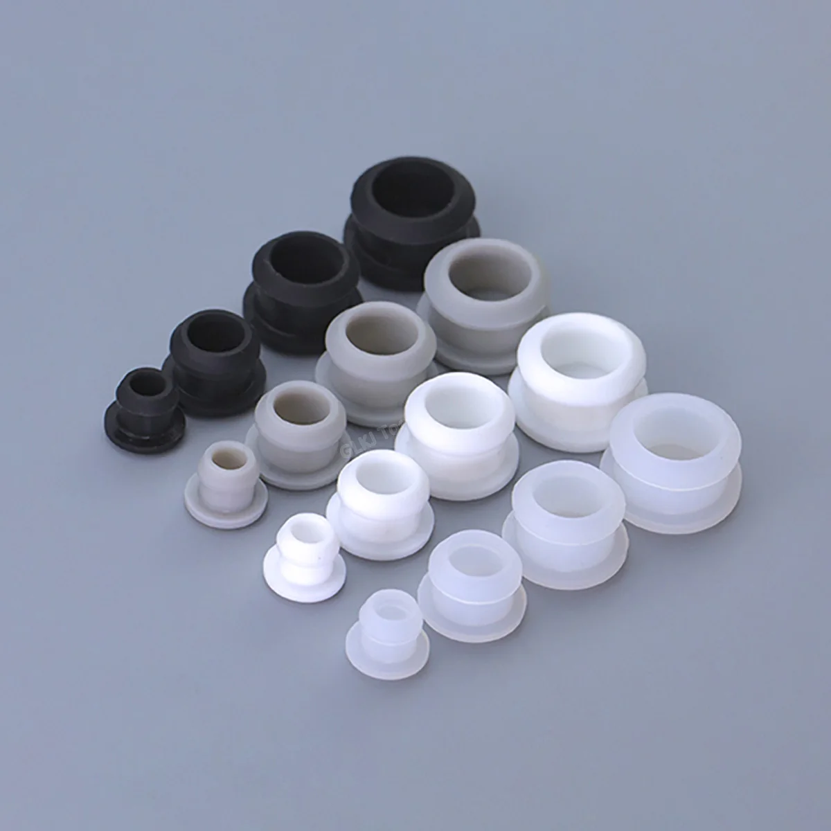 300pcs 15mm (XY-0025) White Silicone Rubber Hole Caps T-type Plug Cover Snap-on Gasket Blanking End Cap Seal Stopper