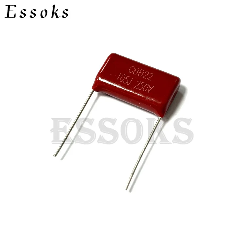 10PCS 250V105J 1UF Pitch 15mm 20mm 1000NF 250V 105 105J CBB Polypropylene film capacitor