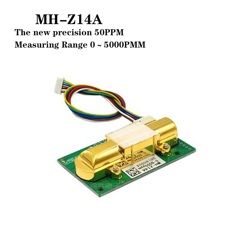 Free Shipping NDIR CO2 SENSOR MH-Z14A infrared carbon dioxide sensor module,serial port, PWM, analog output with cable MH-Z14