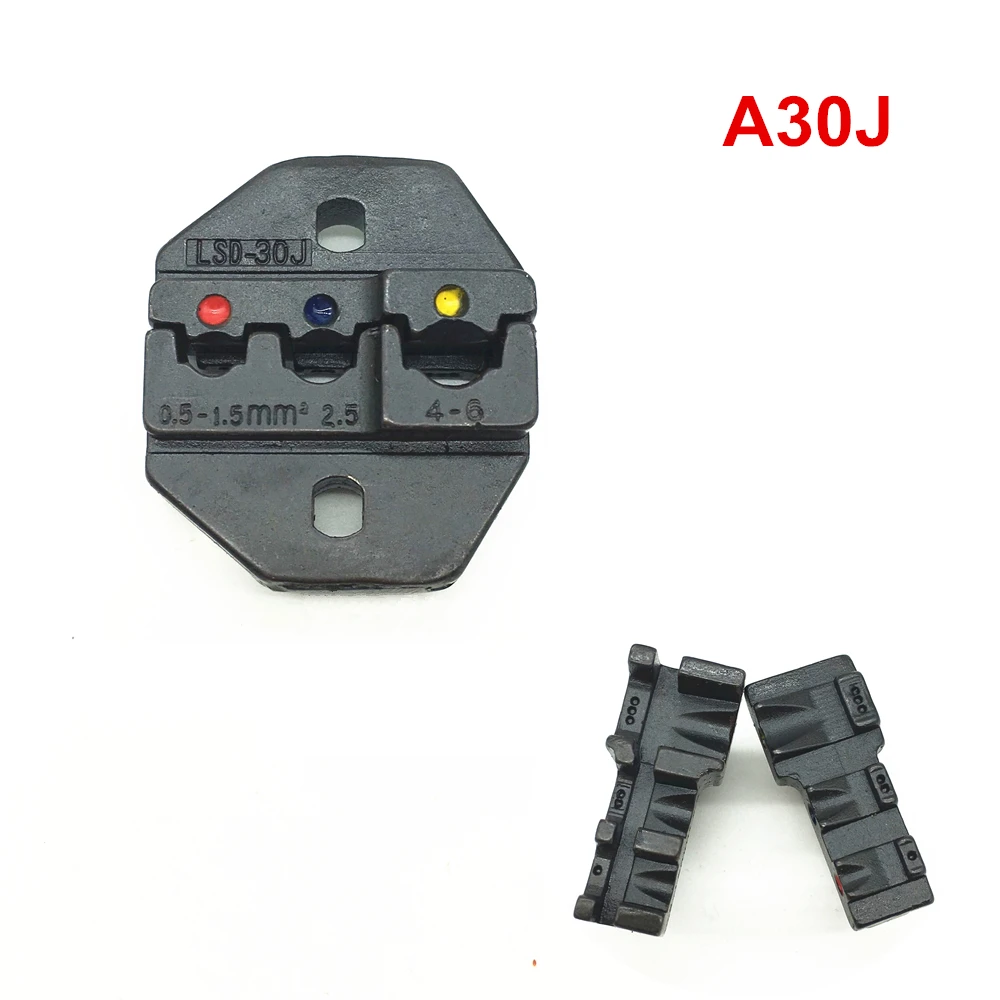 العقص يموت مجموعة A30J ل معزول محطة و كابل رابط 20-10AWG 0.5-6mm2