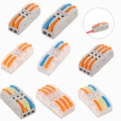 Morsettiera per connettore di collegamento cavo compatto universale Fast Home TIPO 222, connettori di cablaggio elettrico rapido
