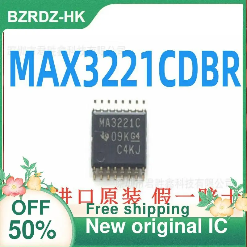 12PCS MAX3221CDBR MA3221C MAX3221IDBR/MB3221I  SSOP16  nuevo original