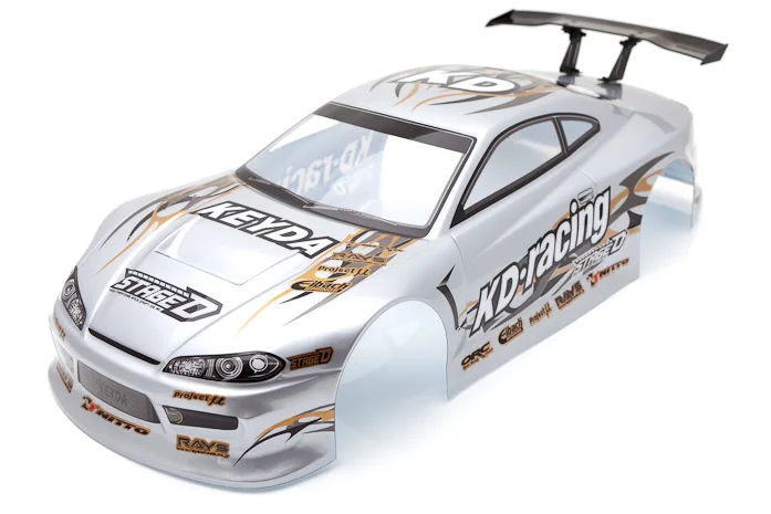 1:10 Scale RC On-Road Drift Cars Painted PVC Body Shell fit for 94123 94122 94103 tail wing/spoiler/ Led lights/Accessories