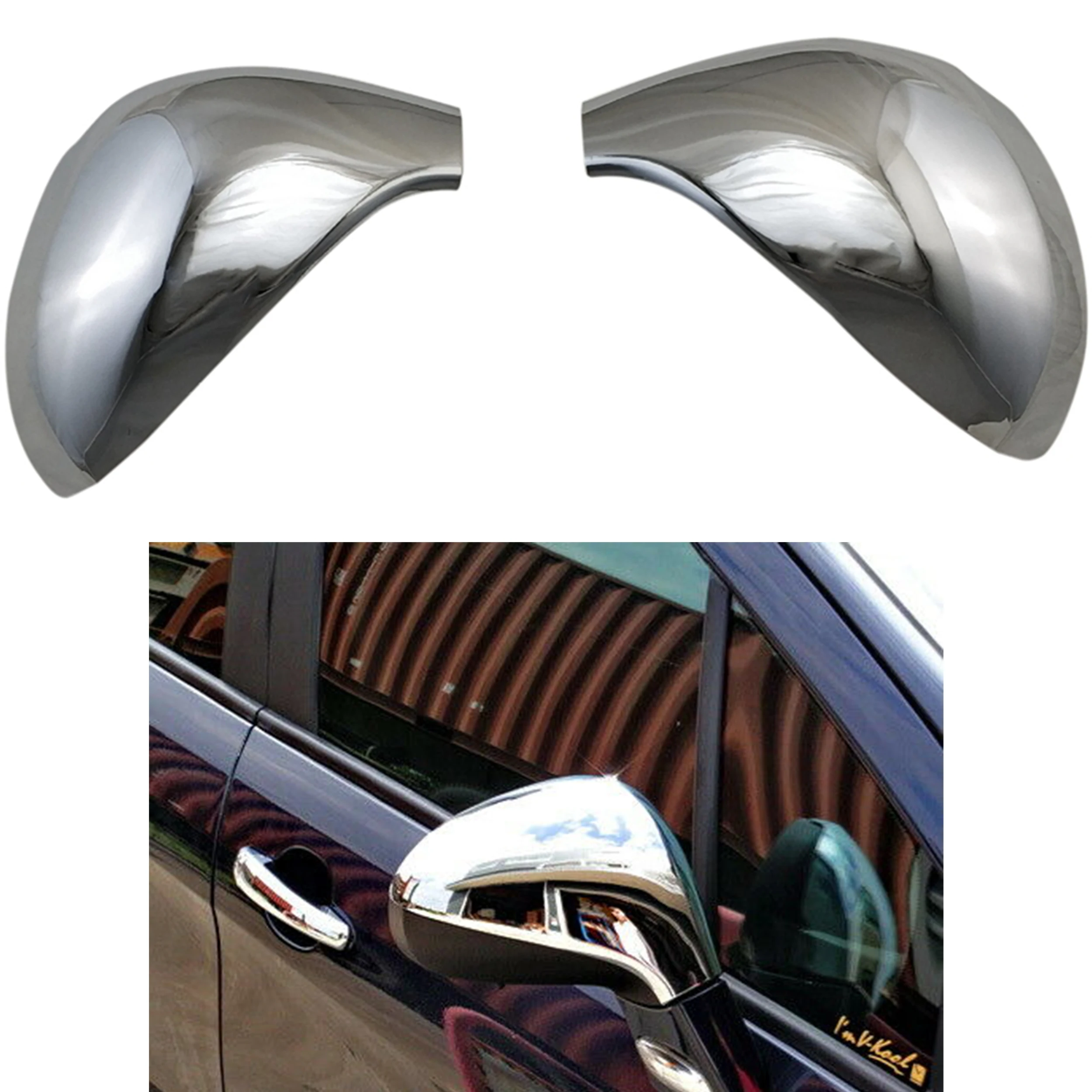 

2006-2014 For Peugeot 207 308 ABS Chrome cover door mirror covers Car modification Rearview mirror