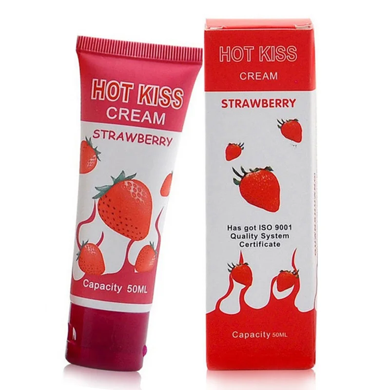 Strawberry Favor Lubricants Warming Human Lubricating Fluid Fruit Flavour Edible Lubricant Addicted Intimate Sex Toys for Couple