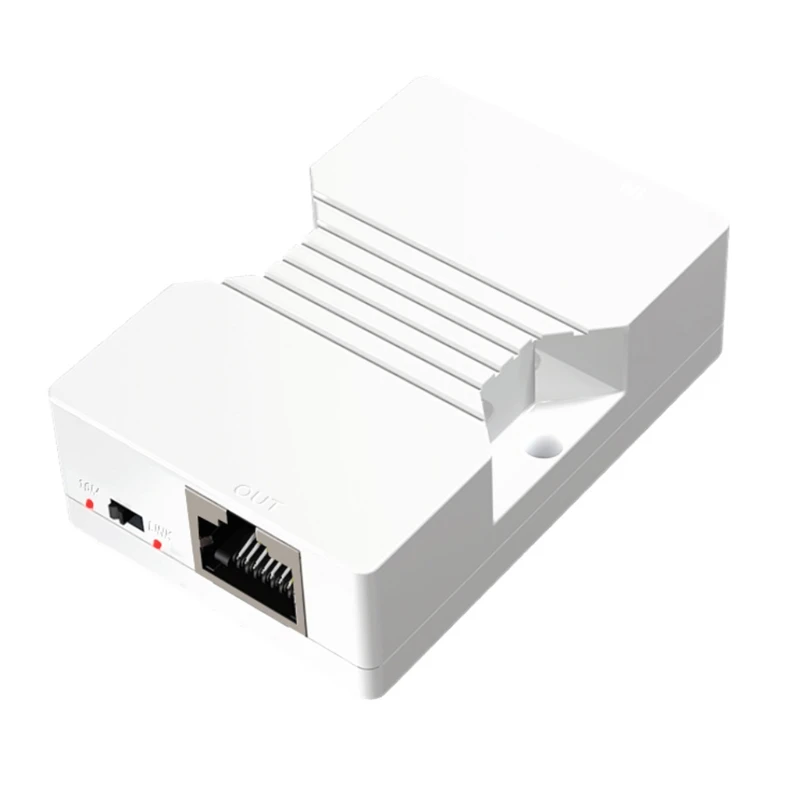 K1KF Poe Signal Extender 2 Rj45 10M Ethernet Data Enhancement Repeater Amplifier 200 Meters Long Distance