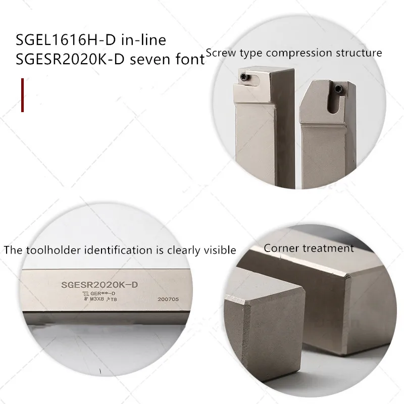 1 шт. SGESR2525M-D SGEL2525-DF с лезвием GER Малый диаметр лицевой паз держатель инструмента CNC токарный