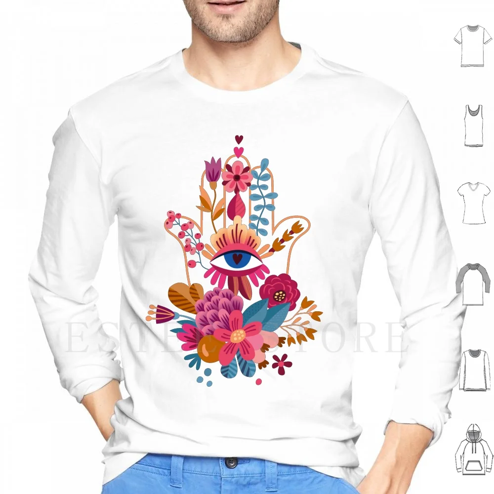 

Толстовки Choose Love с длинным рукавом Hamsahand Hand Of Fatima Fatima Hamsa Yoga Будда Third Eye Sparkle Hamburger Love