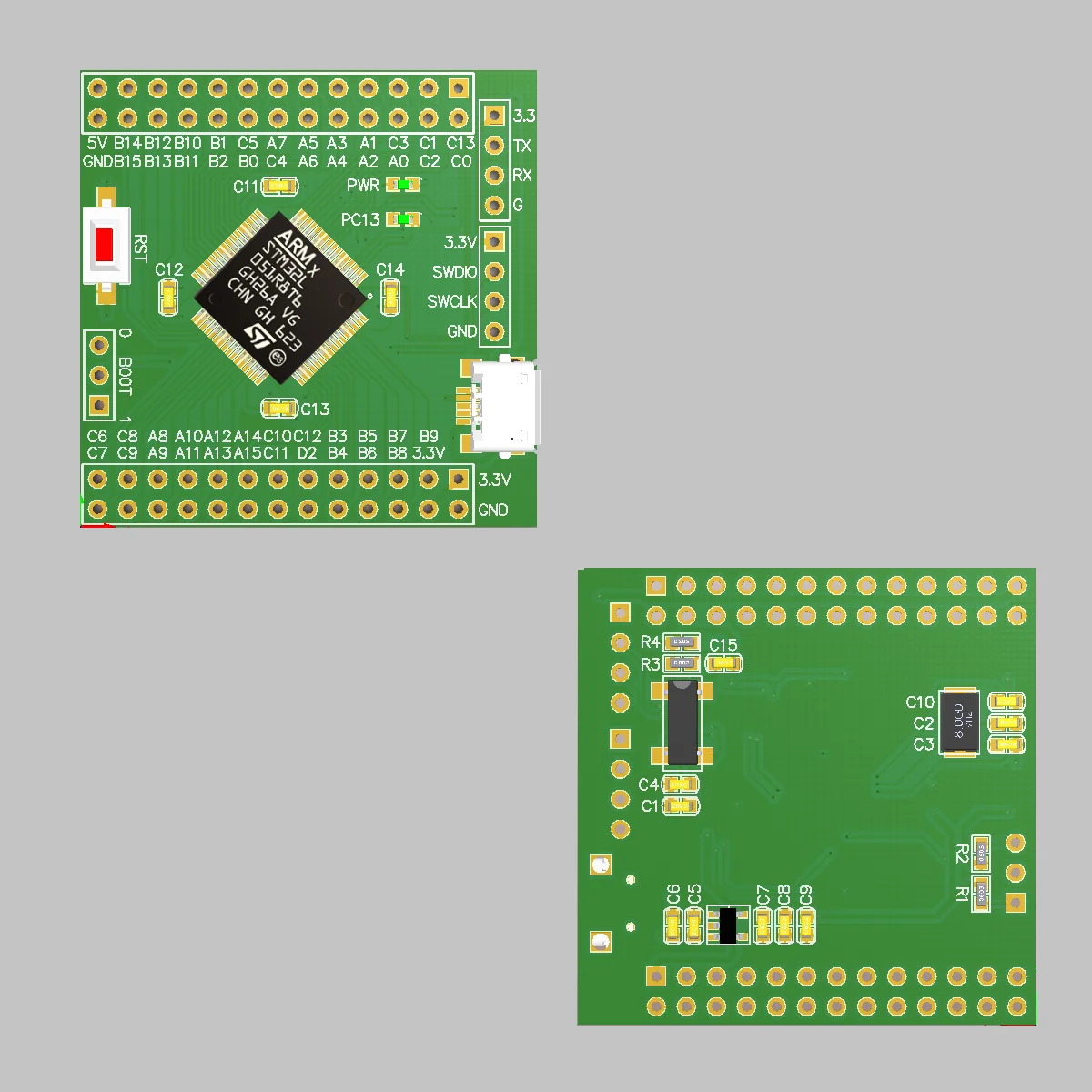 Stm32l051r8t6 코어 보드 대용량 Stm32l051 단일 칩 마이크로 컴퓨터 시스템 개발 보드 저전력 소모