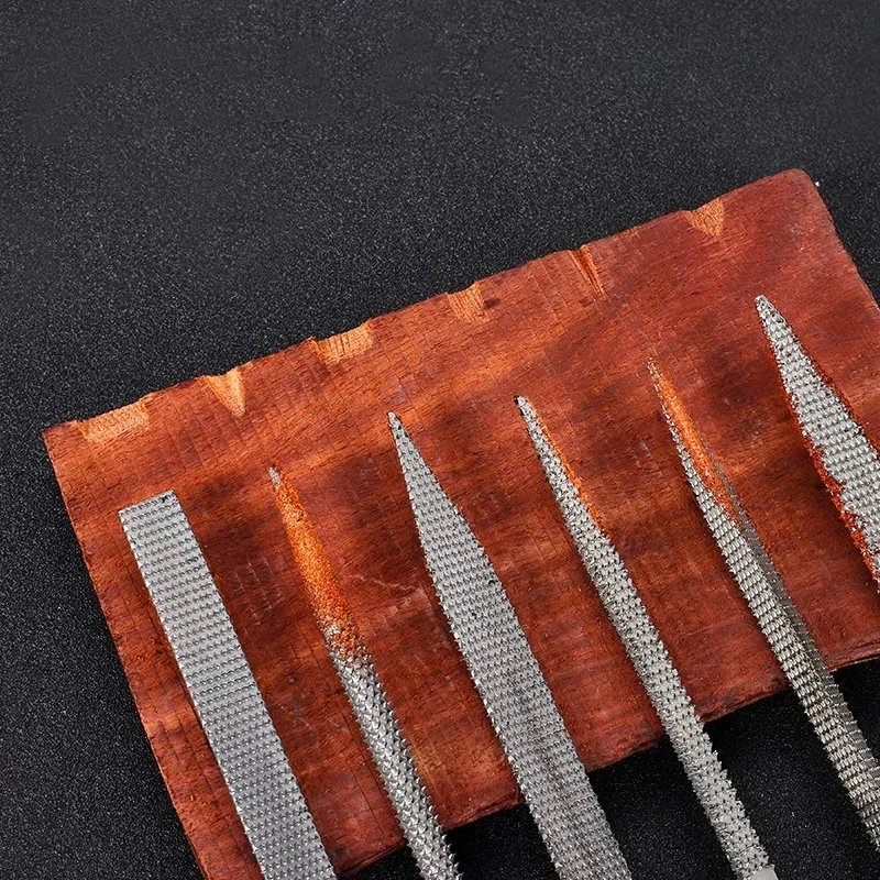 Citop-Juego de 6 unids/set de limas de Metal de 3x140mm, 4x160mm, 5x180mm, Mini Lima de aguja de raspado surtido, herramientas manuales de molienda de madera