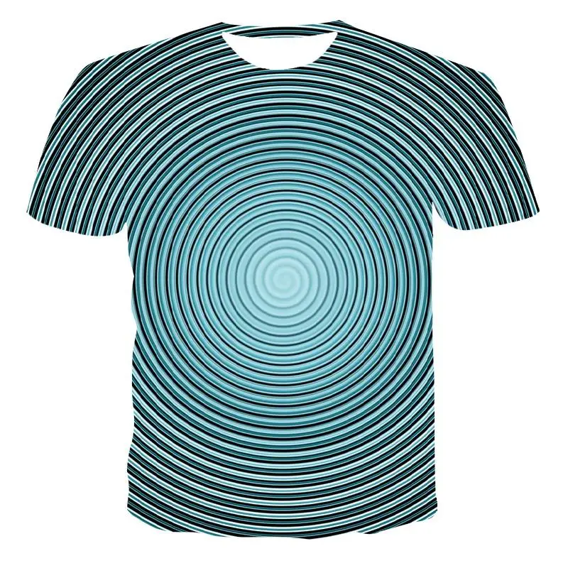 Interesting Dizziness graphic t shirts For Men Summer Fashion Personality 3D Print T-shirt Casual Hip Hop short sleeve t-shirts