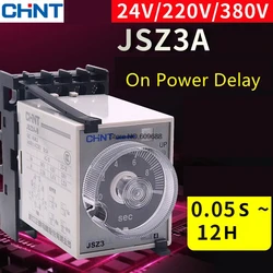 CHINT CHNT ST3P JSZ3 Power On time Delay Relay with Socket JSZ3C-A-B-C-D Time Relay Switch
