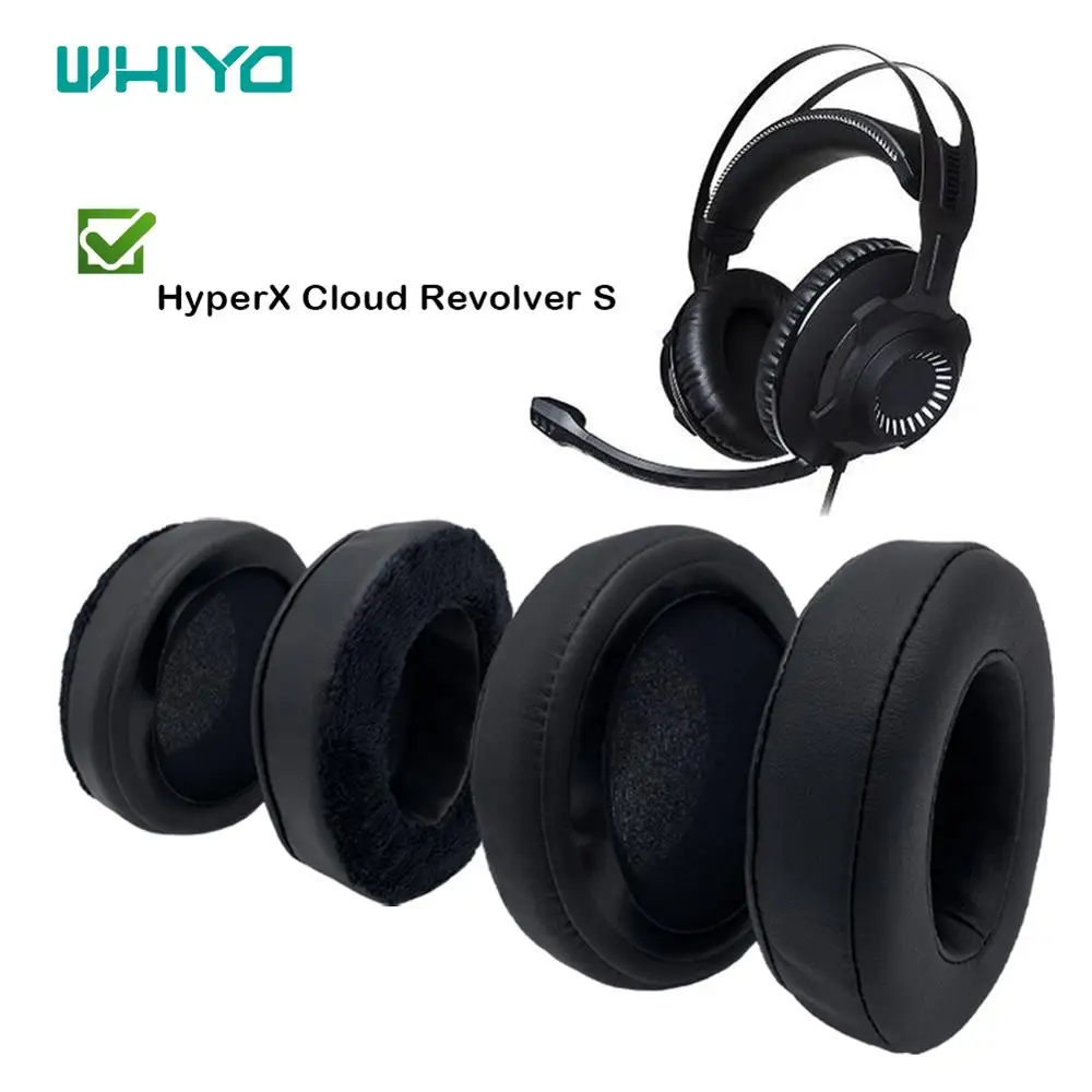 

Whiyo 1 Pair of Ear Pads for HyperX Cloud Revolver S Gaming Headset HX-HSCR-BK/NA Replacement Cushion Cover Earpads Cups Earmuff