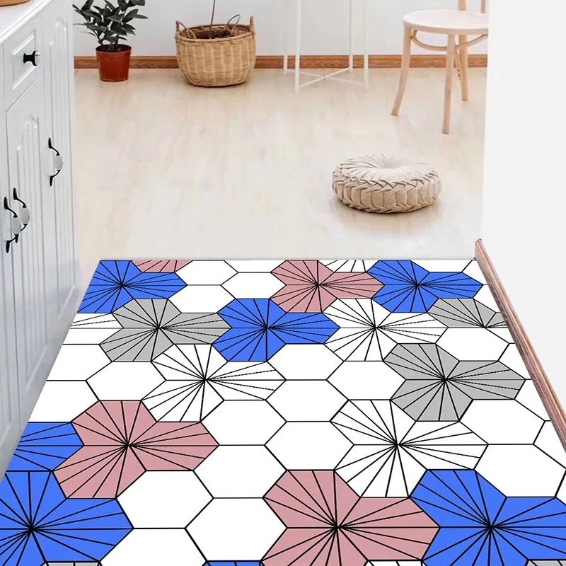 Nordic Modern Carpet Polyester Rug and Carpets for Living Room Floor Child Kids Play Mat Bedroom Bathroom Home Door Mat